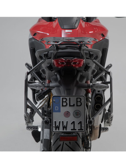 Zestaw: kufry boczne TRAX ADV + stelaże PRO SW-MOTECH 45/45L do motocykla Ducati Multistrada V4 / S / V4 Pikes Peak (20-)/ Rally (23-) [pojemność 2 x 45 L] czarne