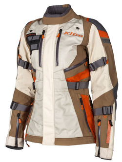 Kurtka motocyklowa damska tekstylna Klim Artemis brązowo-pomarańczowa
