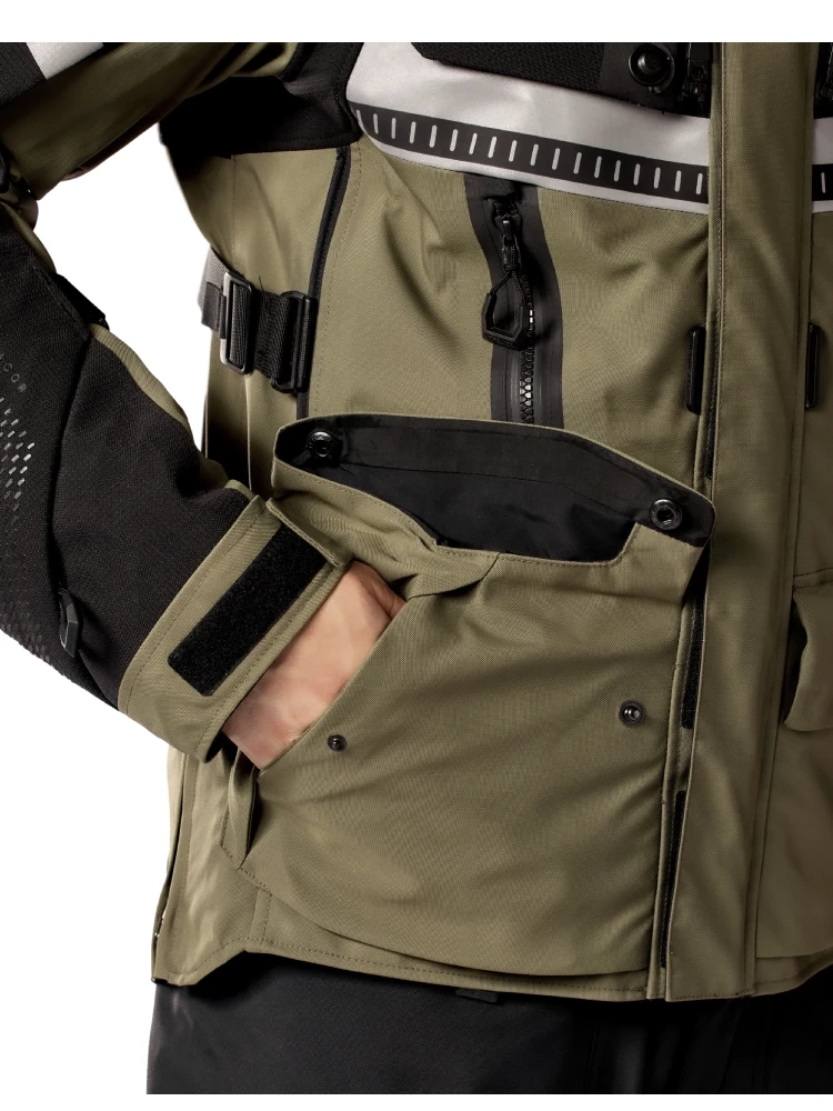 Kurtka motocyklowa tekstylna REV'IT! Dominator 3 GTX czarno-zielona