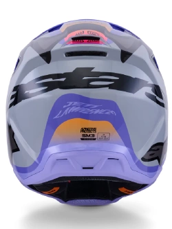 Kask enduro Alpinestars SM3 Jettson szaro-fioletowo-czarny