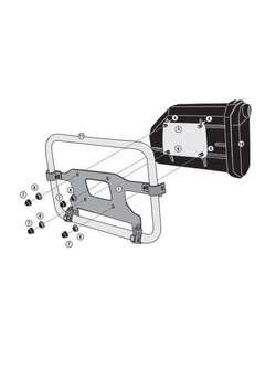 Zestaw mocujący skrzynkę narzędziową Kappa KS250 Honda, KTM, Yamaha, Triumph, Husqvarna, Voge (wybrane modele)