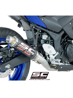 Pełny system 2-1 z tłumikiem GP M2 SC-Project do Yamaha YZF-R3 [15-17]