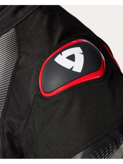 Kurtka motocyklowa tekstylna REV’IT! Control H2O czarno-czerwona