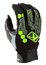Rękawice cross Klim Dakar czarno-fluo zielone
