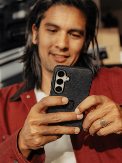 Zestaw na motocykl: etui Peak Design Mobile Everyday Fabric do smartfona Samsung Galaxy S24 + mocowanie motocykla