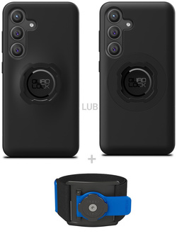 Zestaw do biegania: etui na telefon Samsung Galaxy S24 oraz opaska sportowa Quad Lock