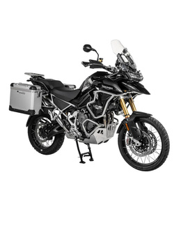 Zestaw: kufry boczne srebrne "And-S" Zega Pro + stelaże srebrne Touratech Triumph Tiger 1200 (22-) [poj.: 31+38l]