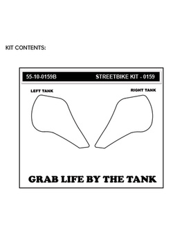 Pady boczne Volcano na zbiornik Stompgrip do HONDA CRF1100L Africa Twin Adventure Sports (18-20)