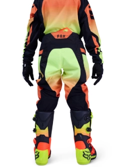 Spodnie cross dziecięce Fox 180 Shield czarno-żółto-pomarańczowe