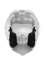 Poduszki policzkowe AGV do kasku Pista GP RR czarno-czerwone