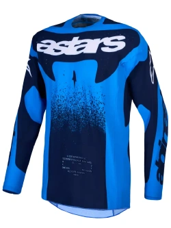 Bluza cross Alpinestars MX Techstar Swan niebieska
