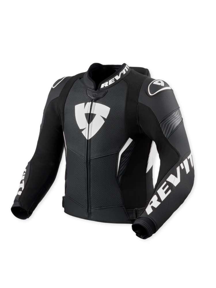 Kurtka motocyklowa skórzana REV’IT! Argon 3 Pro czarno-biała