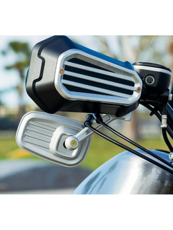 Lusterka motocyklowe Kuryakyn Dilinger aluminiowe srebrne