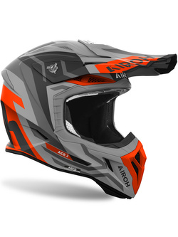 Kask enduro Airoh Aviator Ace 2 Ground szaro-pomarańczowy