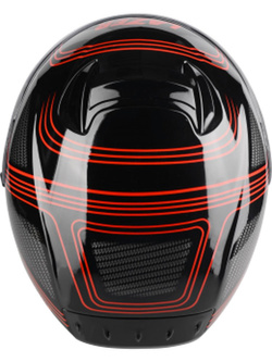 Kask integralny Lazer Rafale Darkside czarno-czerwony