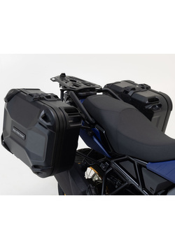 Zestaw: kufry boczne DUSC M/L + stelaże PRO SW-MOTECH do motocykla BMW F 750 GS / 850 GS (17-),F 850 GS Adventure (18-) [pojemność 41/33 l]