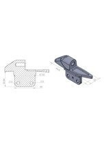 Adapter lusterek PUIG Hi-Tech do motocykli Yamaha z owiewką (prawy)