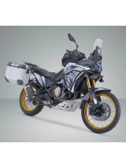 Zestaw: kufry boczne + stelaże Pro TRAX ADV SW-Motech Voge DSX 800 Rally (25-) srebrne [poj.: 45 + 37l]