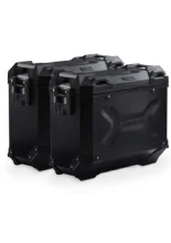 Zestaw: kufry boczne + stelaże PRO TRAX ADV SW-Motech Yamaha Tracer 9/ GT/ GT+ (24-) czarne [poj.: 2 x 37 L]
