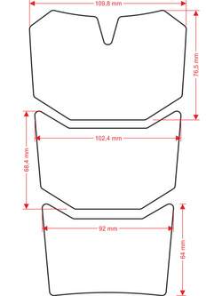Uniwersalna naklejka na bak Onedesign Tankbag Adventure czarno-szara