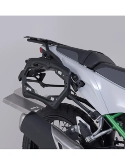 Zestaw: kufry boczne + stelaże PRO TRAX ADV SW-Motech Kawasaki KLE 500/ SE (26-) czarne [poj.: 2 x 37l]