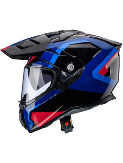 Kask adventure Caberg Tanami Scram czarno-niebiesko-czerwony