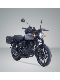 Zestaw: sakwa boczna Legend Gear LC1 + LC2 ze stelażami SW-MOTECH Royal Enfield HNTR 350 (22-) czarne [poj.: 9,8l + 13,5l]