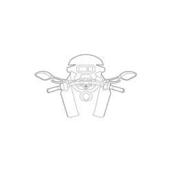 Mocowanie Lampa Opti Tube montowane w sztycy widelca motocykla [Ø17-20,5 mm]