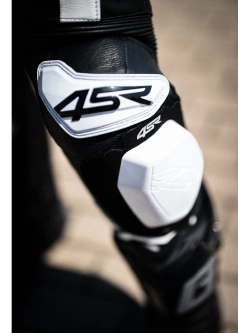 Kombinezon motocyklowy damski dwuczęściowy 4SR RR Power AR czarno-biały