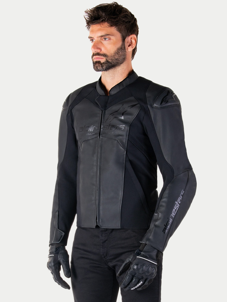Kurtka motocyklowa skórzana Alpinestars Faster V3 czarna