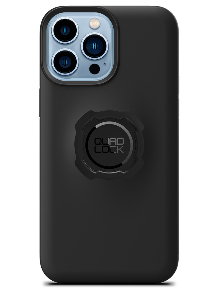 Zestaw: etui na telefon iPhone 13 Pro Max + uchwyt Quad Lock montowany za pomocą paska z szybkozłączką