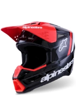 Kask enduro Alpinestars SM3 Radium czarno-czerwono-biały