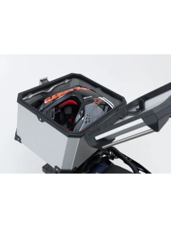 Zestaw: kufer centralny TRAX ADV + stelaż Street-rack SW-Motech Yamaha Tracer 7/ GT (RM55, RM56) (25-) srebrny [poj.: 38l]