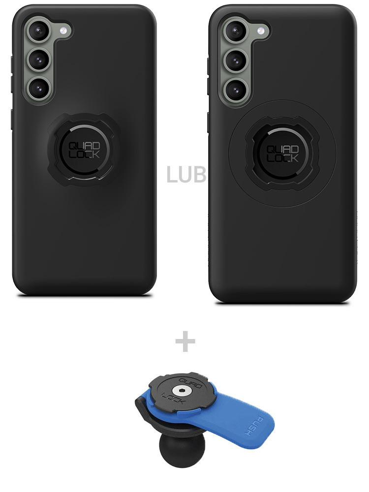 Zestaw: etui na telefon Samsung Galaxy S23+ + uchwyt kulowy Quad Lock