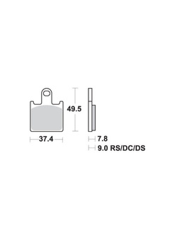 KLOCKI HAMULCOWE SBS 838 HS