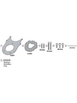 Mocowanie do tankbagów Kappa Tanklock Yamaha Tenere 700 World Raid (26-)