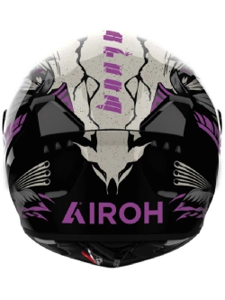 Kask integralny Airoh Connor Bloom czarno-szaro-różowy połysk