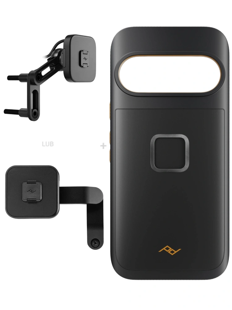 Zestaw na motocykl: etui Peak Design Mobile Gnar do smartfona Google Pixel 10 Pro XL z mocowaniem motocykla