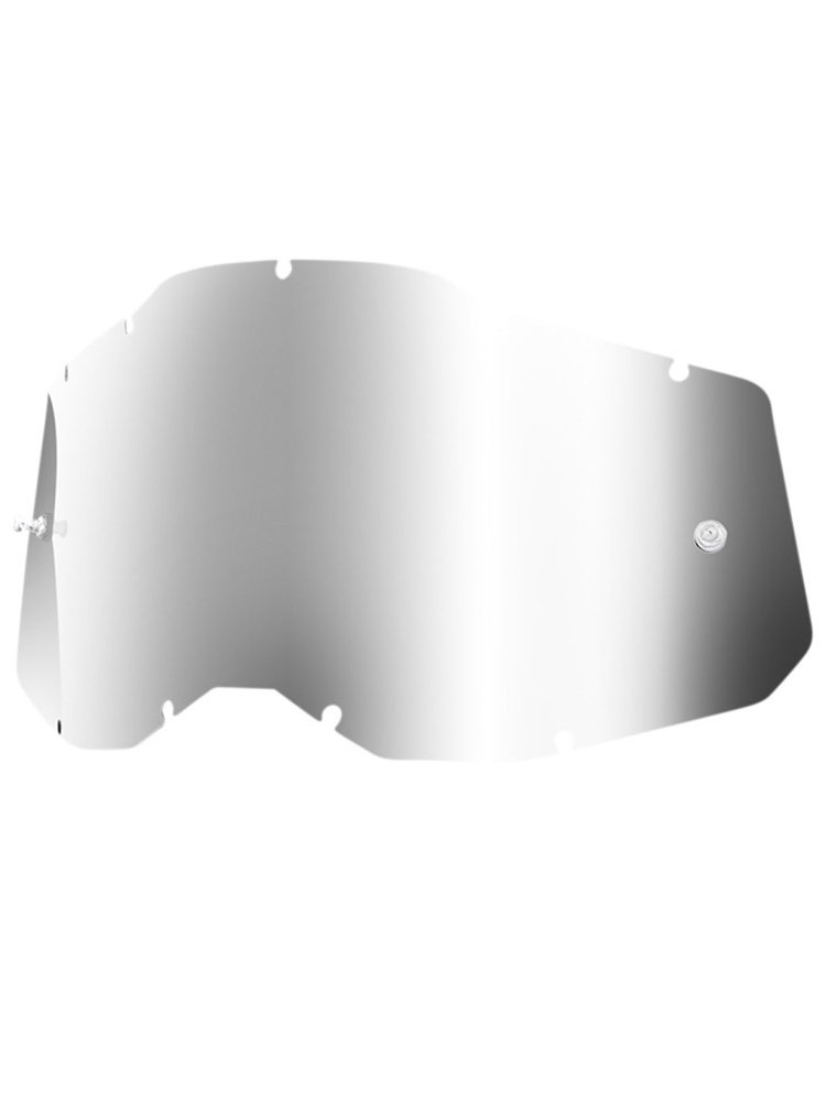 Szybka lustrzana do gogli 100% Racecraft2, Accuri2 i Strata2 srebrna