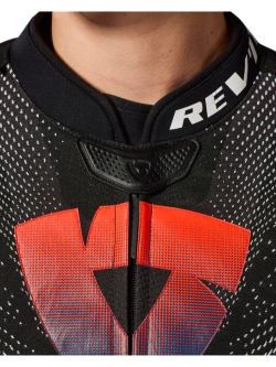 Kurtka motocyklowa skórzana REV’IT! Hyperspeed 3 Pro czarno-czerwona