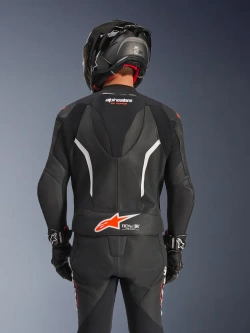 Kombinezon motocyklowy skórzany dwuczęściowy Alpinestars GP Force V2 czarno-biało-czerowny