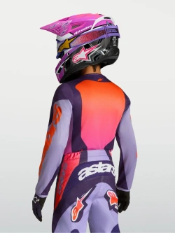 Bluza cross dziecięca Alpinestars MX Fluid Hunt fioletowo-różowa