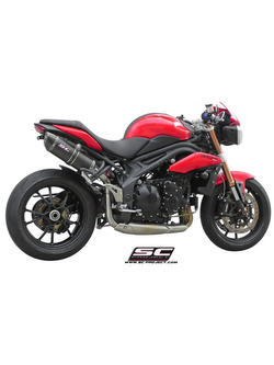 Tłumik owalny (Wysoja pozycja) Slip-on SC-Project do Triumph SPEED TRIPLE 1050 [11-15]