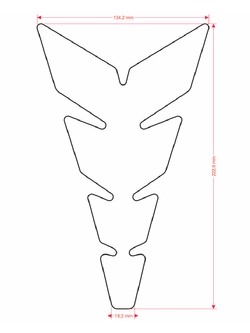 Tankpad Uniwersalny Onedesign Moon Slim czerwony fluo