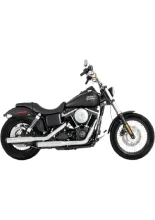 Tłumiki motocyklowe Rinehart Racing 3" Duals Harley Davidson Dyna (wybrane modele) chromowane/czarne  [06-17]