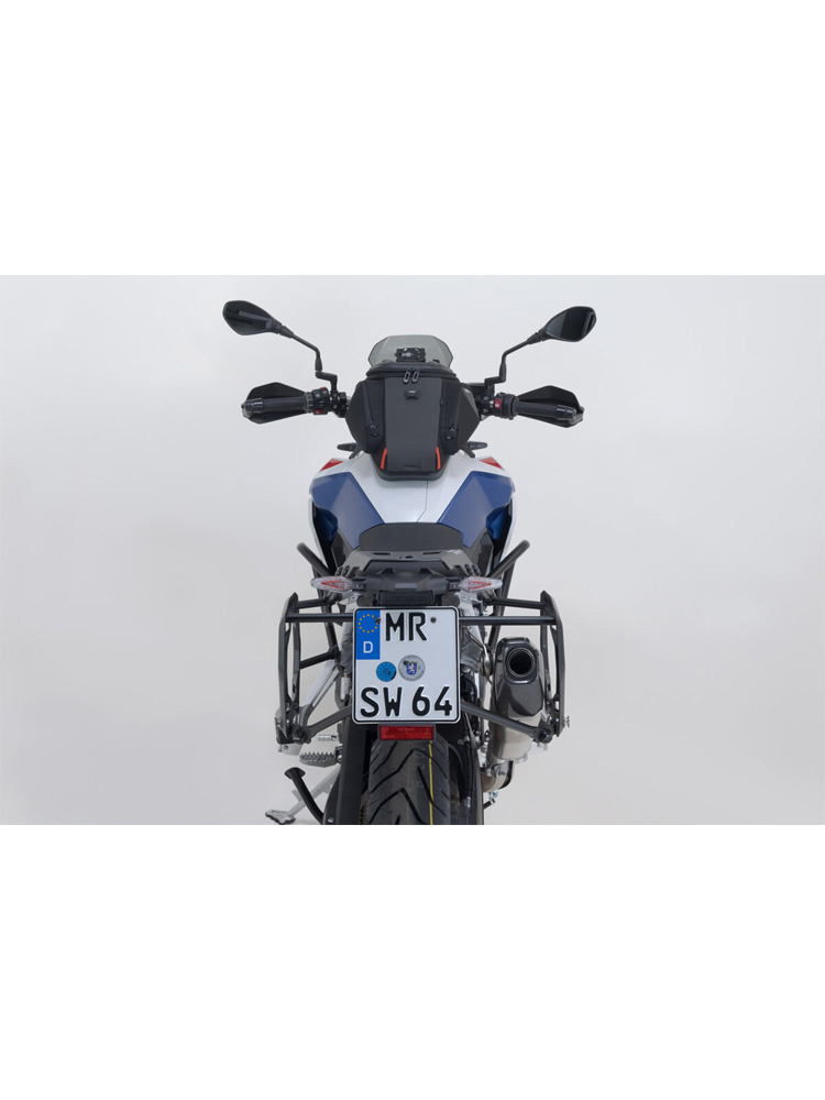 Zestaw: kufry boczne 37/45 + kufer centralny 38 TRAX ADV + stelaże SW-MOTECH BMW F 900 GS (24-) czarne