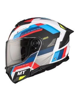 Kask szczękowy MT Atom 2 SV Bast A0 biało-niebiesko-czerwony