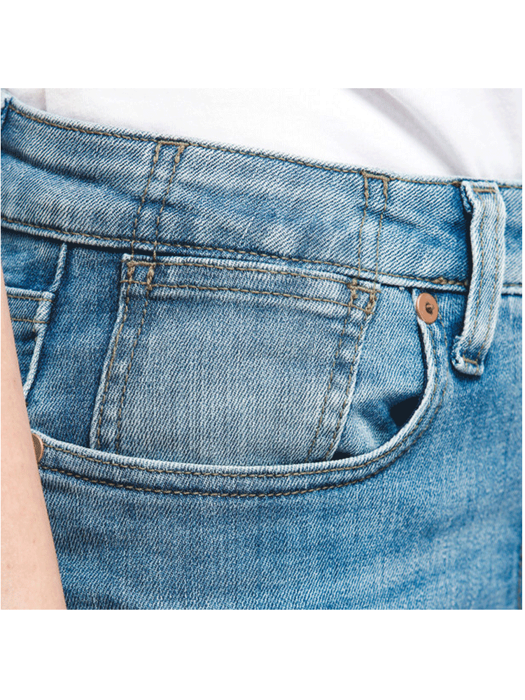 Jeansy motocyklowe damskie Dainese Denim Stone Slim Tex niebieskie