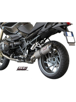 Tłumik SC-Project Oval Titanium + Carbon (SLIP ON) - BMW R 1200 R [11-14]