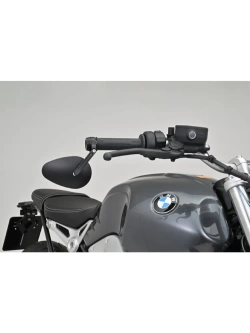 Lusterko motocyklowe krótkie Daytona D-Mirror-22 do montażu na końcu manetki czarne [adapter]